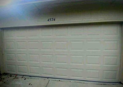 White Panel Garage Door Inside